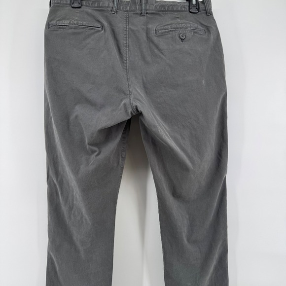 J.Crew Sutton Flex Office Wear Chino Pants Mens 35x32 Gray Stretch Slim Straight - Picture 4 of 9